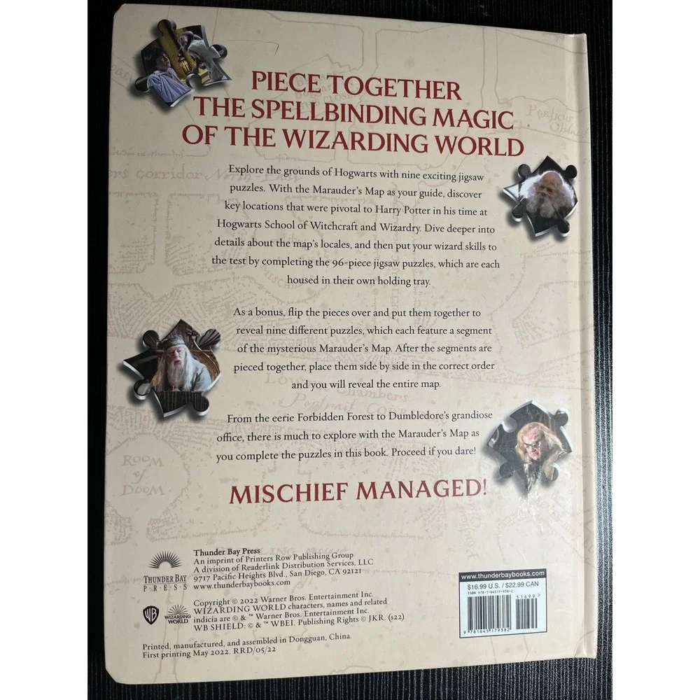 Harry Potter Jigsaw Puzzle Book Hardcover –‎ Very Good Condition